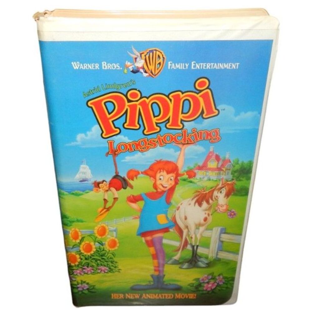 Astrid Lindgren's PIPPY LONGSTOCKING vintage VHS in original clamshell case